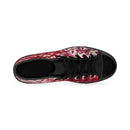 Flowering Red Women's High-Top Custom Sneakers