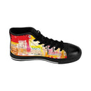 Joie De Vivre Men's High-Top Custom Sneakers-Every Picture Tells...