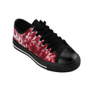 Flowering Red & Blue Women's Regular Custom Sneakers