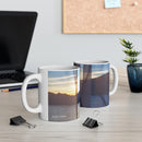 Through The Curtain Art Mug-Every Picture Tells...