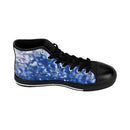 Flowering Red & Blue Men's High-top Sneakers