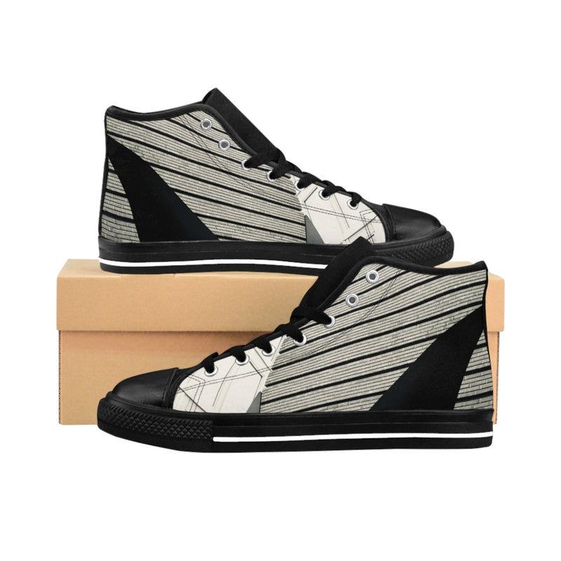 Point of View Men's High-Top Custom Sneakers-Every Picture Tells...