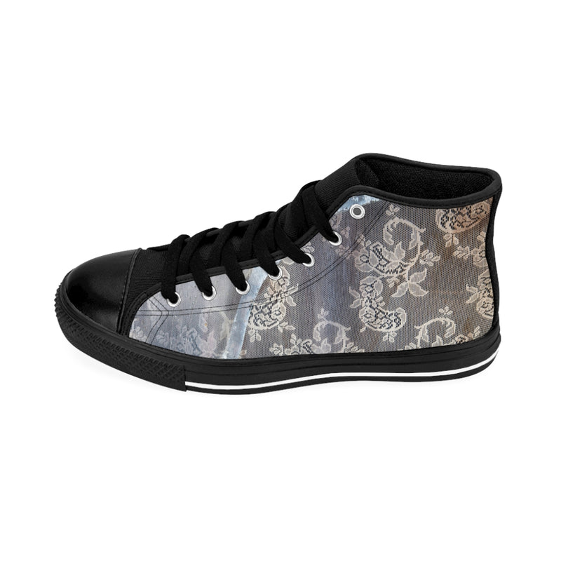 Lace Men's High-Top Custom Sneakers-Every Picture Tells...