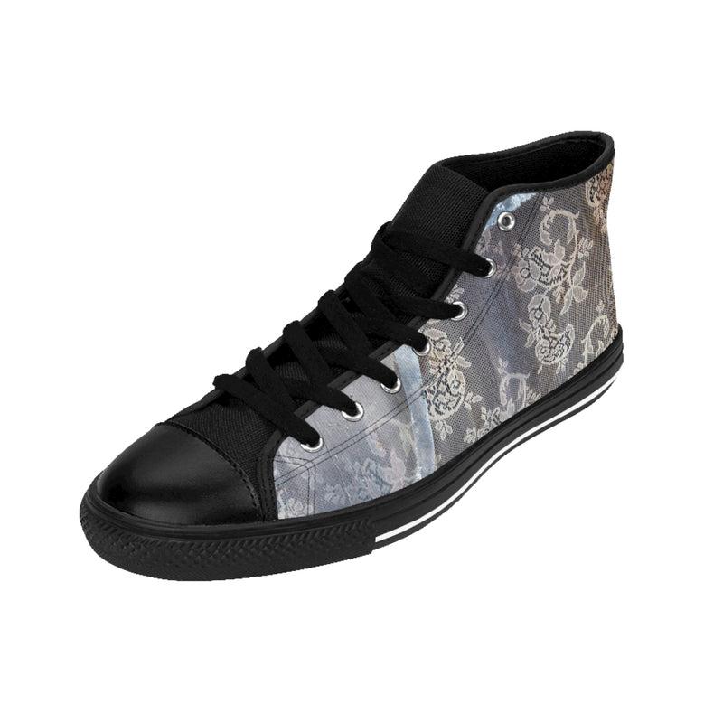 Lace Men's High-Top Custom Sneakers-Every Picture Tells...