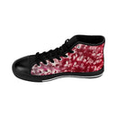 Flowering Red & Blue Men's High-top Sneakers