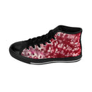 Flowering Red & Blue Men's High-top Sneakers