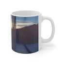 Through The Curtain Art Mug-Every Picture Tells...